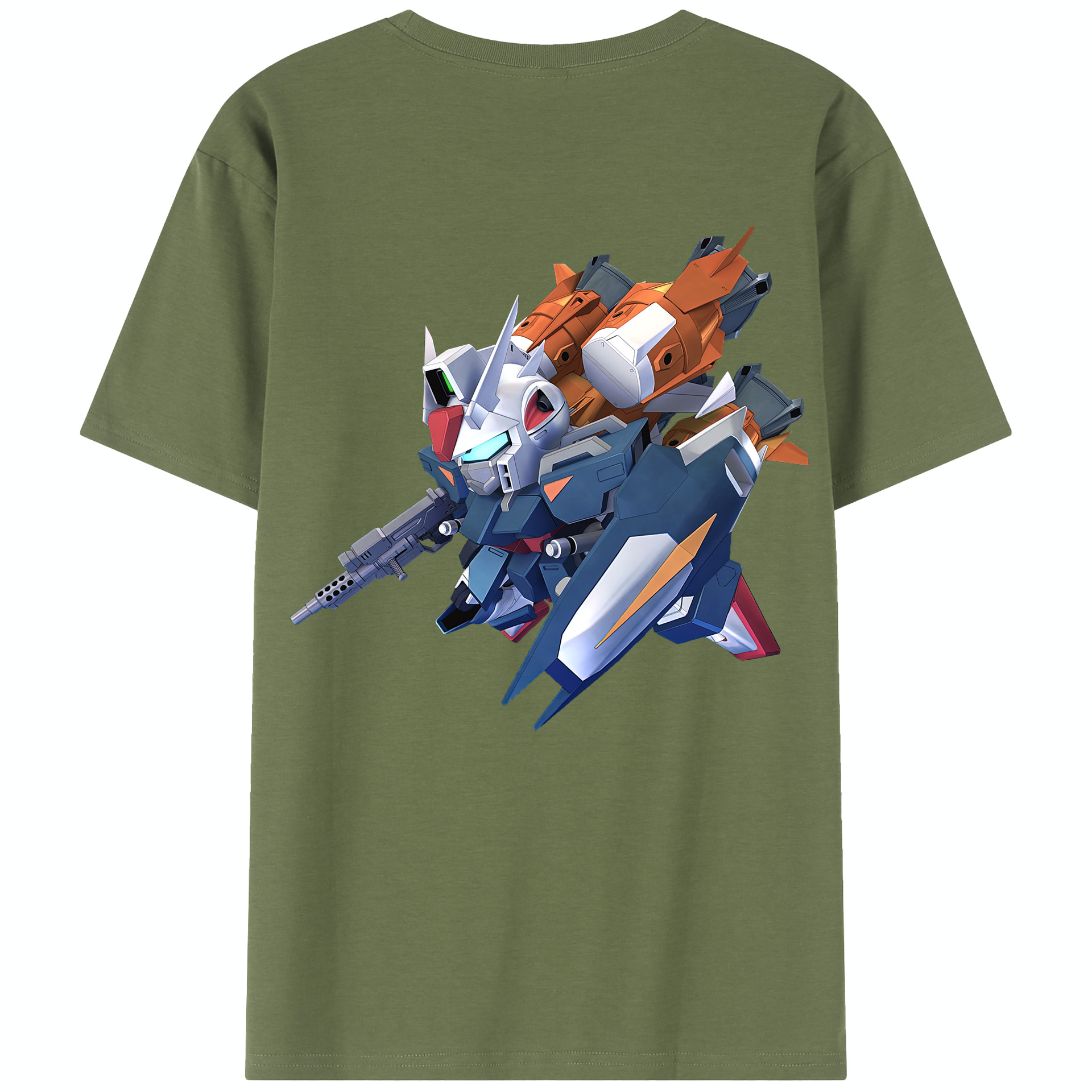 （画像用） 機動戦士ガンダム Mobile Suit Gundam 綿100％半袖Tシャツ（背面プリント）